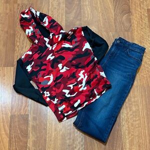 Boys Nike Hoodie with Jeans Size 9/10